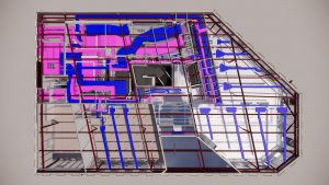 Clash Detection and BIM Coordination for ‘King Cross’ commercial building in UK