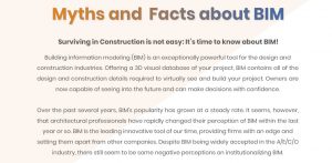 Myths and Facts about BIM