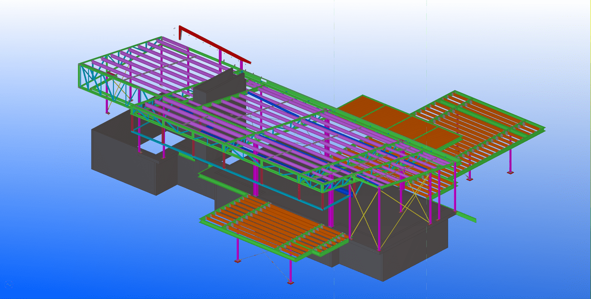 Steel Detailing and Structural Shop Drawings for a Residential House